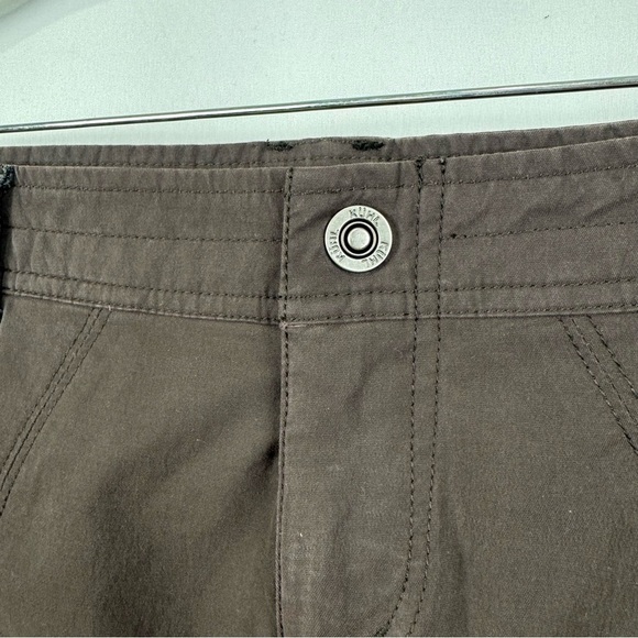 KUHL Womens Sz 4 Brown Inspiratr Hiking Brushed Canvas Pockets A-Line Mini Skirt - Picture 3 of 9